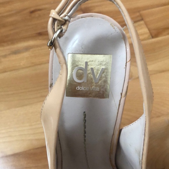 Beige Dolce vita pumps with bow detail - Picture 3 of 5